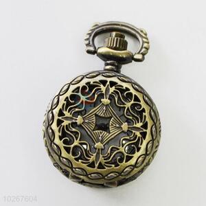 Newly Hollow Design Vintage Bronze Metal Pocket Watches