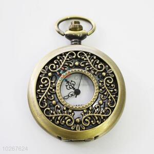 Hollow Out Vintage Bronze Metal Pocket Watches