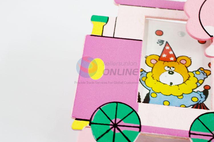 Low Price Cute Cartoon Animals Shaped Mini Wood Pencil Holder