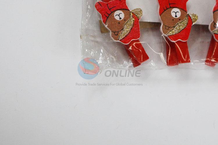 Hot Selling Cartoon Red Bear Clips Craft Postcard Clips Office Supplies