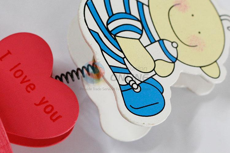 Cute Mini Cartoon Baby Wooden Clips for Photo Clips