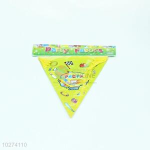 Hot selling new popular paper birthday party triangle flag