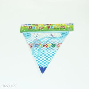 Wholesale promotional paper birthday party triangle flag