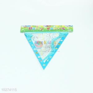 Recent design hot selling paper birthday party triangle flag