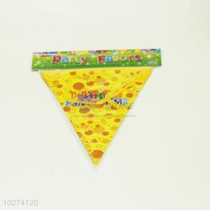 Super quality low price paper birthday party triangle flag