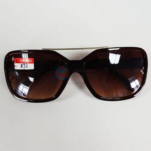 Coffee Color Lens Square Shaped Sunglasses