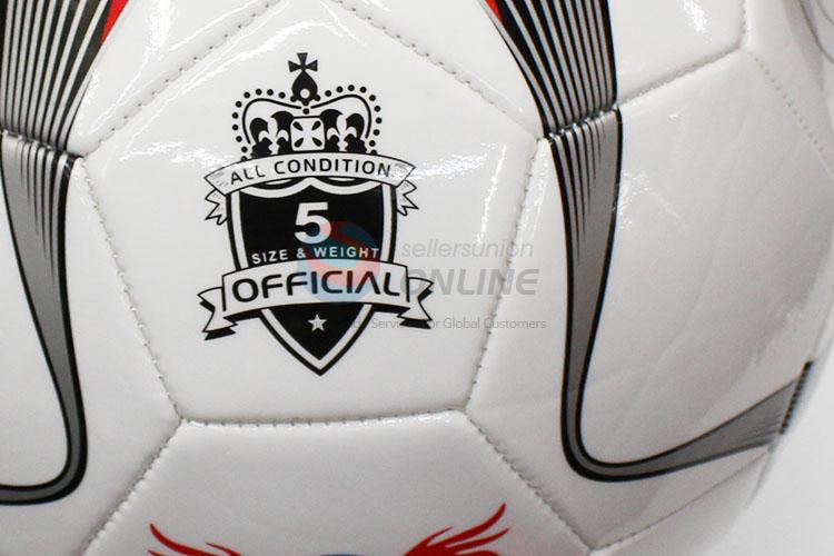 Popular Wholesale Artificial PU Football for Young People/ Soccer with Rubber Liner