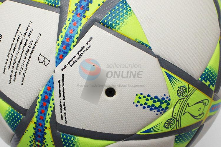 Best Selling Waterproof Match Artificial PU Football Soccer Ball with Rubber Liner