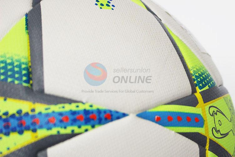 Popular Wholesale Waterproof Match Pearly-lustre EVA Football Soccer Ball with Winding Liner