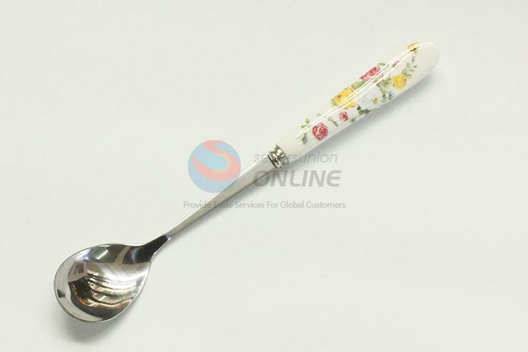 Silver high quality stainless steel coffee spoon