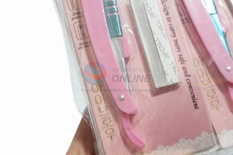 Good quality low price eyebrow shaver blade+knife rack