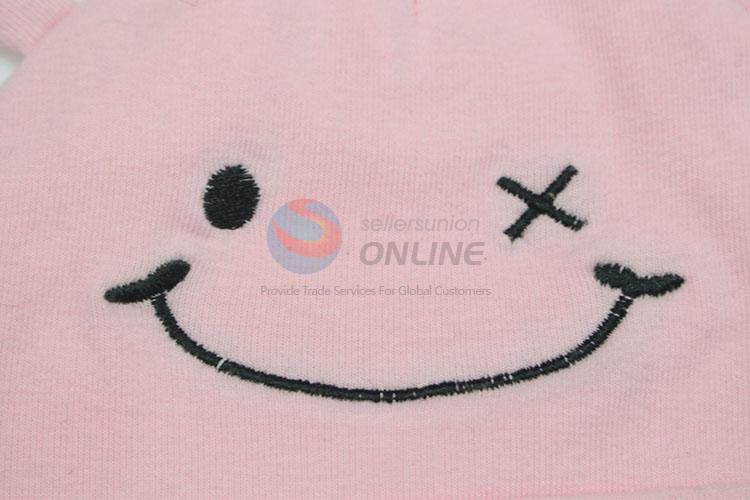 New arrival smile-face design newborn baby hats