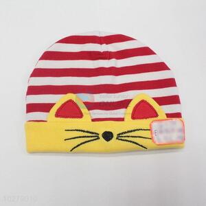 Best selling stripe cat design newborn baby hats