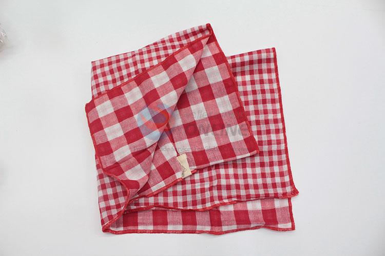 high quality grid cotton infant kerchief