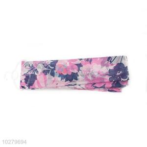 Promotional Flower Pattern Staple Rayon Scarf for Women