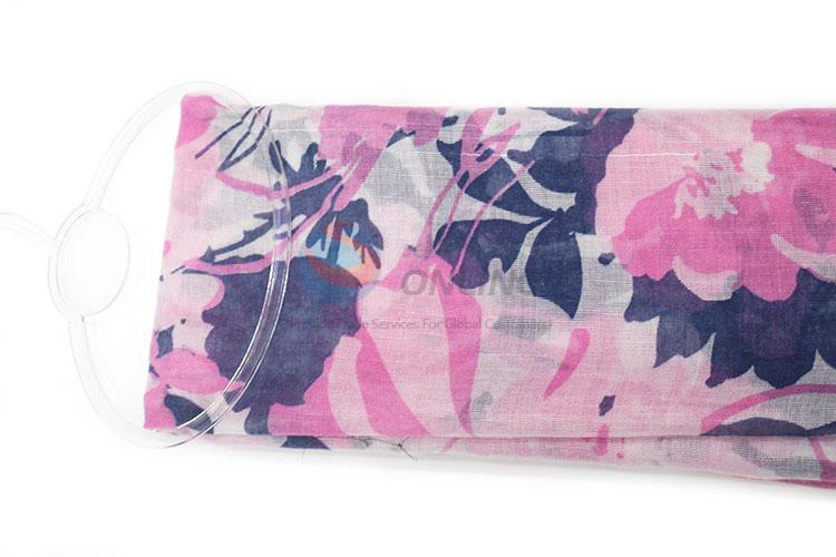 Promotional Flower Pattern TR Cotton Scarf for Women