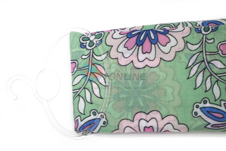 Great Flower Pattern Green Voile Scarf for Women