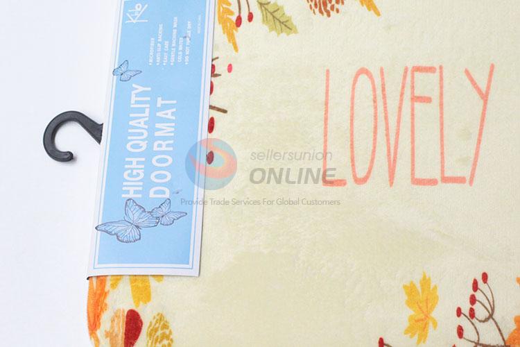 Promotional Gift Lovely Home Decoration Flannel Door Mat Bathroom Mats