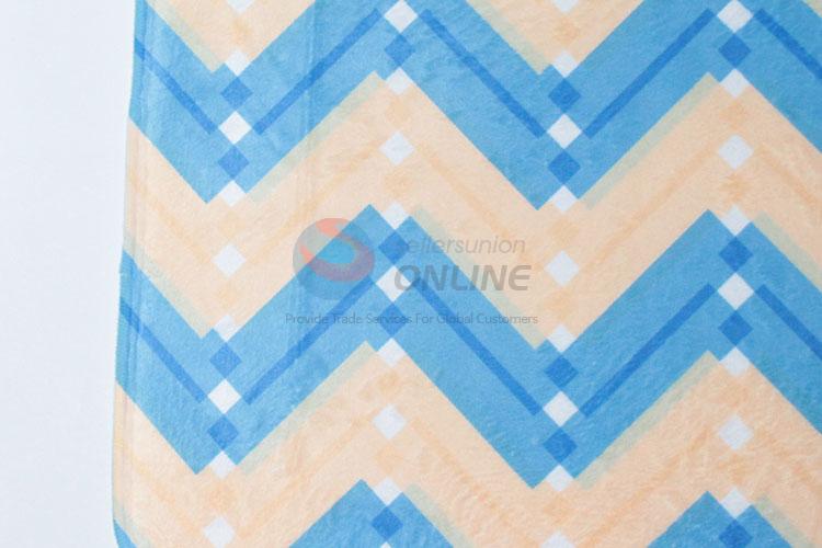 Fashionable Blue and Orange Color Striped Carpet Mats Floor Mat