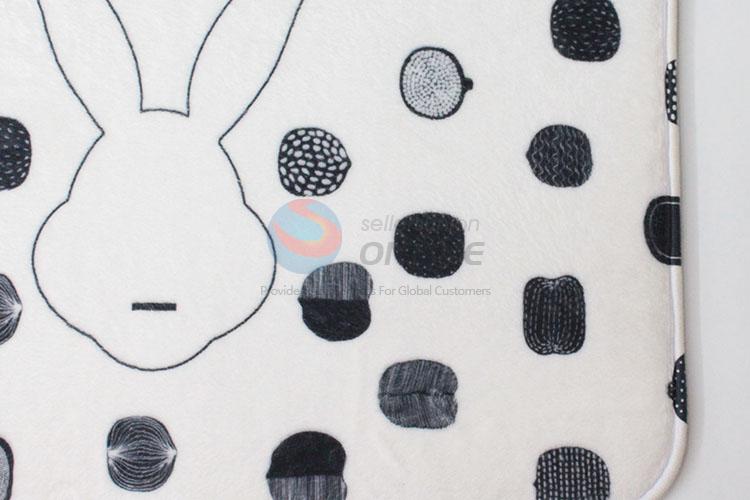 Cheap Popular Cartoon Rabbit Entrance Flannel Carpet Floor Mat