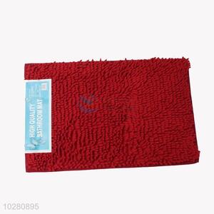 Exquisite Wholesale Red Color Plush Soft Rug Bedroom Mat