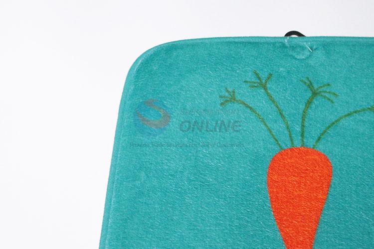 Cartoon Cute Carrot Printed Soft Carpet Floor Mat