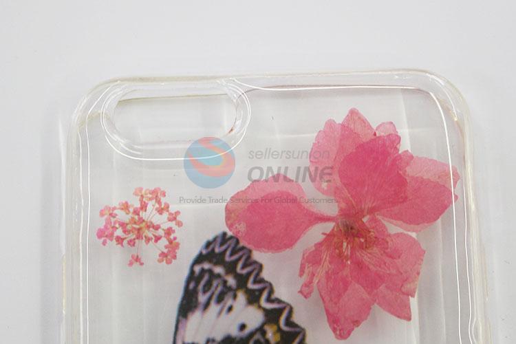 Hot Sale Flower and Butterfly Pattern Acrylic Mobile Phone Shell for iphone