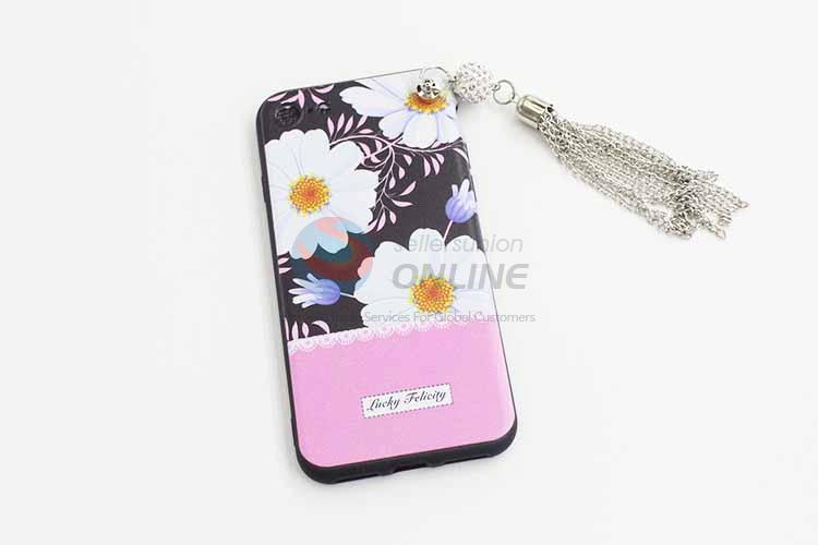 White Flower Pattern Phone Accessories TUP Soft Mobile Phone Shell Phone Case For iphone6/6 Plus