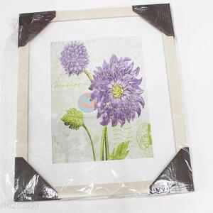 Wholesale Nice Chrysanthemum Printed Painting Crafts for Wall Decoration