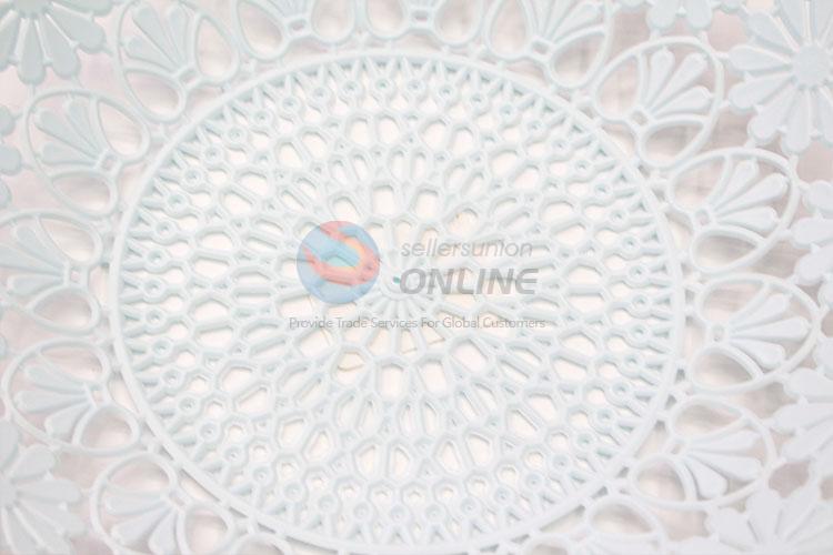 Hot sale lace blue edged storage dish/plate