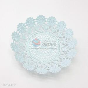 Hot sale lace blue edged storage dish/plate