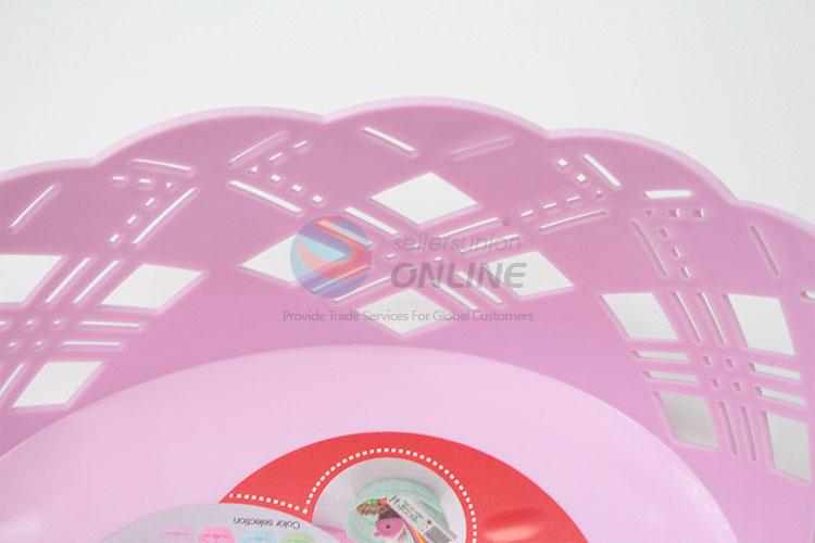 Good sale decorative pattern plastic storage dish/plate