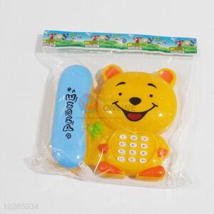 Portable Cute Cartoon Bear Shaped Children Phone Toy Early Education Toys