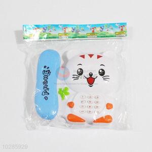 White Cartoon Cat Shaped New Electronic Toy Phone