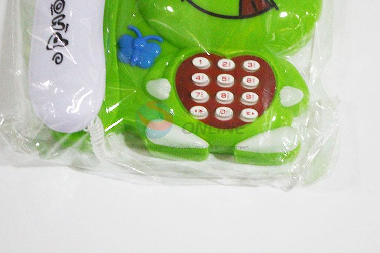 Cartoon Frog Shaped Musical Sound Phone Educational Toy