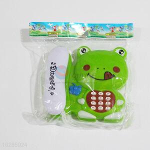 Cartoon Frog Shaped Musical Sound Phone Educational Toy