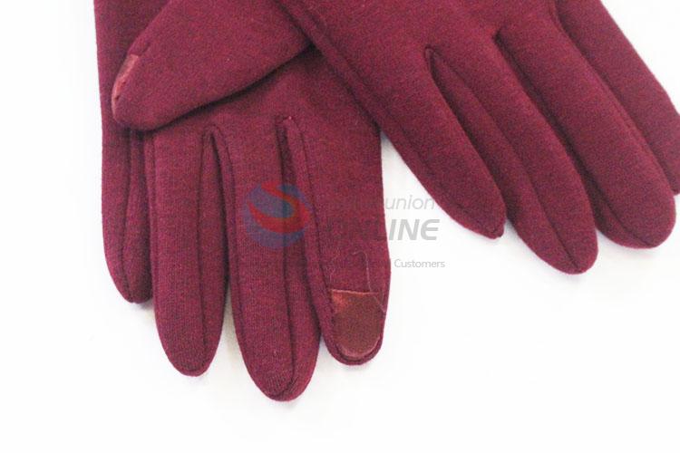 Cheap high quality red women glove