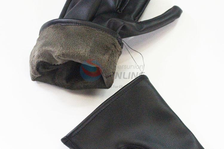 Promotional cheap black men glove