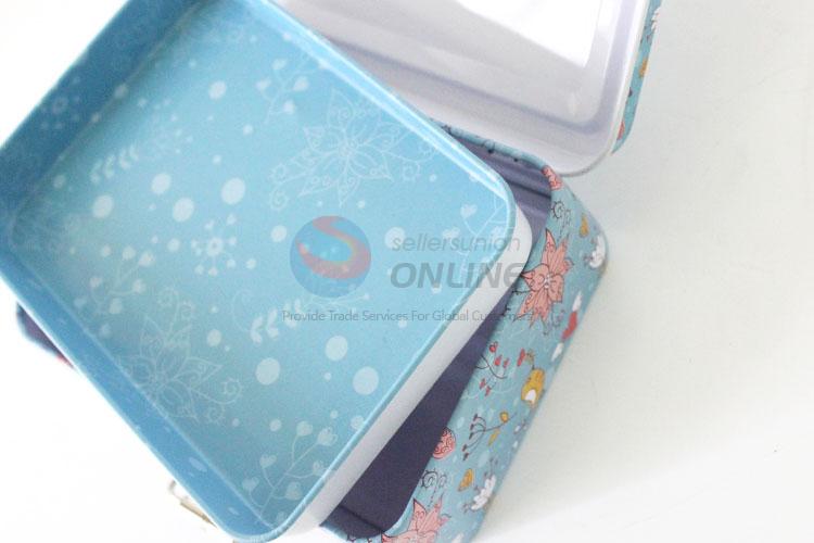 Multipurpose Double Layer Storage Box Tin Contain Storage Case