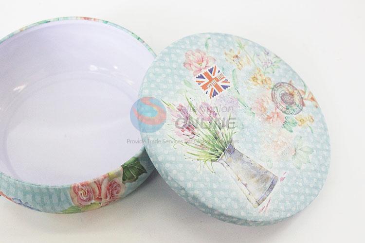 Wholesale Color Printing Bowl Shape Storage Box Storage Tin Cans