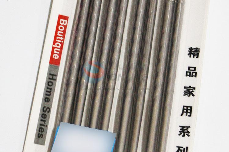 Household 4 Pair Steel Chopsticks for Sale