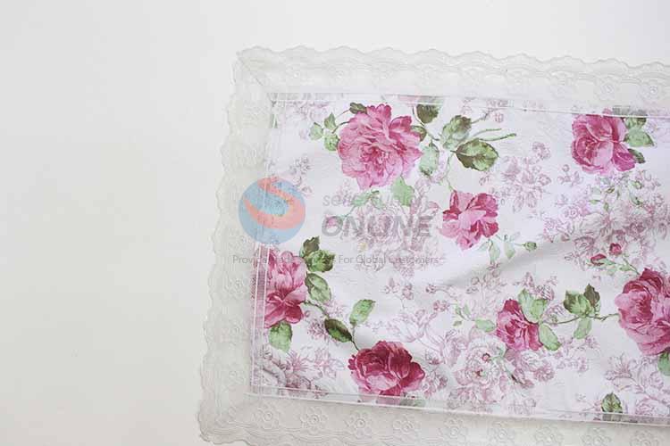 Rose Pattern Easy Clean Table Mat/Placemat for Restaurants