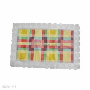 Check Pattern Easy Clean Table Mat/Placemat for Restaurants