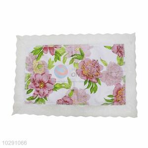 Pink Flower Easy Clean Table Mat/Placemat for Restaurants