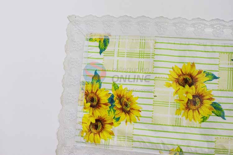 Sunflower Pattern Easy Clean Table Mat/Placemat for Restaurants