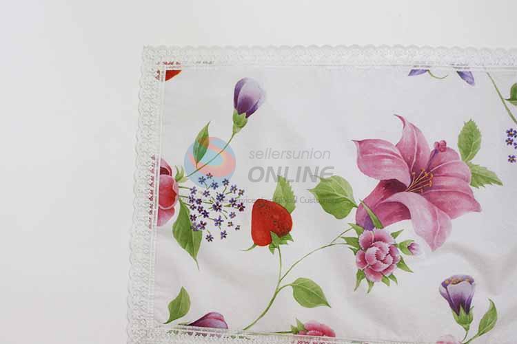 Lily Flower Pattern Easy Clean Table Mat/Placemat for Restaurants