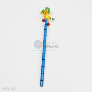 New Hot Selling Blue Silm Animal Wooden Pencil