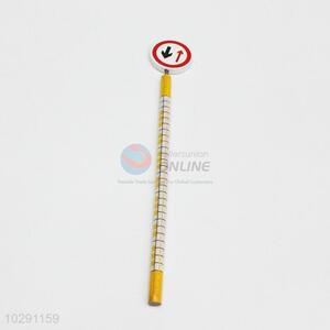 New Design Pencil Silm Traffic Signal Pattern Wooden Pencil