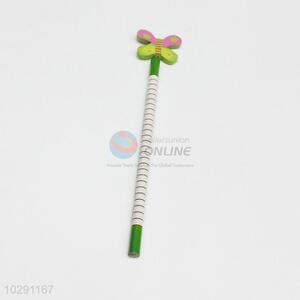 Wholesale Price Silm Colorful Butterfly Shape Wooden Pencil