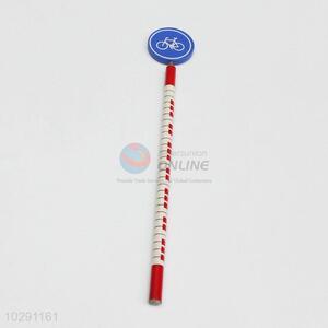 Wholesale Price New Design Silm Traffic Signal Pattern Wooden Pencil